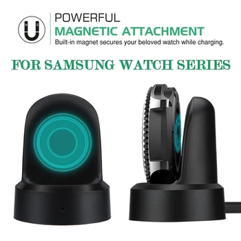 

Portable Wireless Charge Fast Charging Power For Samsung Galaxy Watch Active Charger 40mm 42mm 46mm SmartWatch Cargador Base
