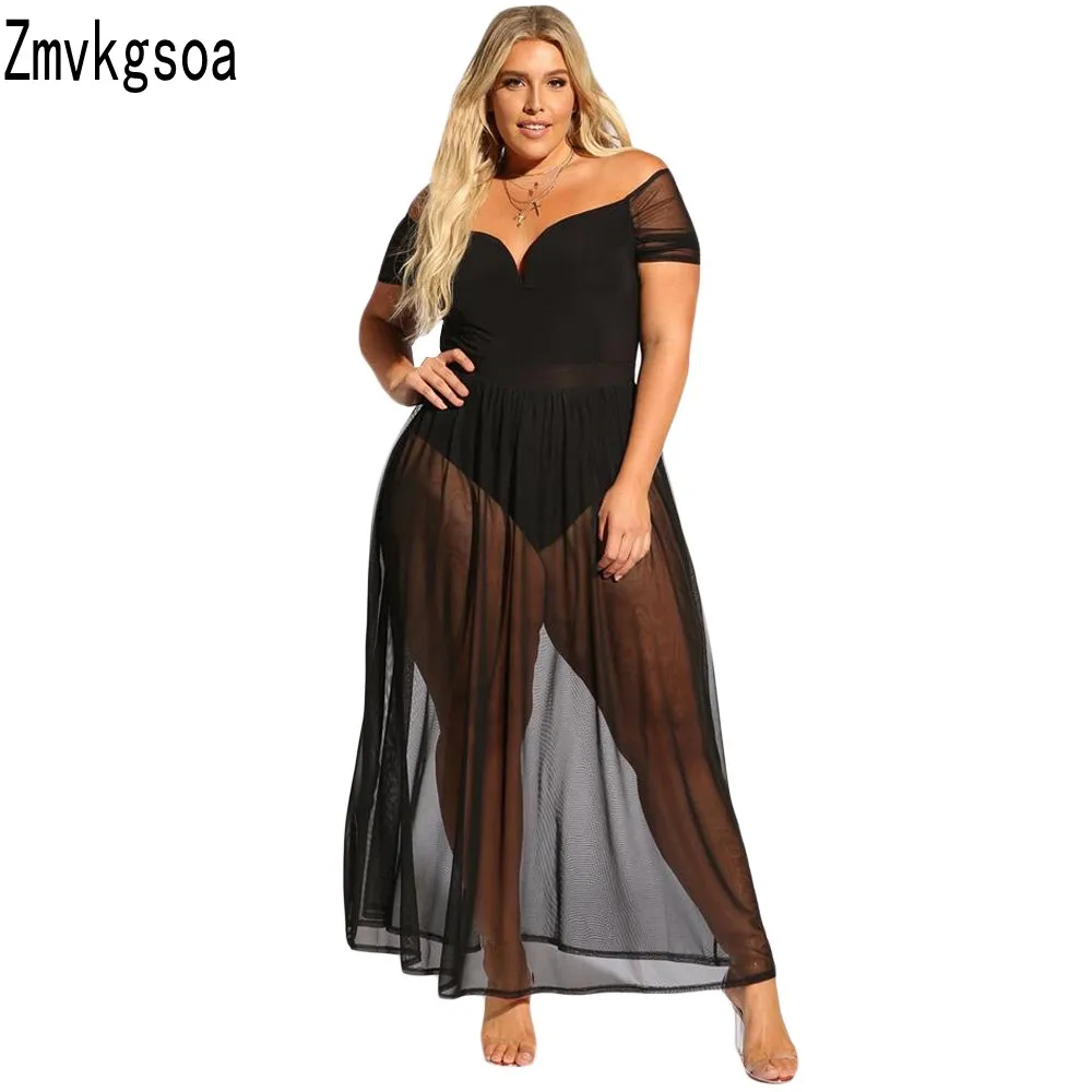 plus size see thru outfits