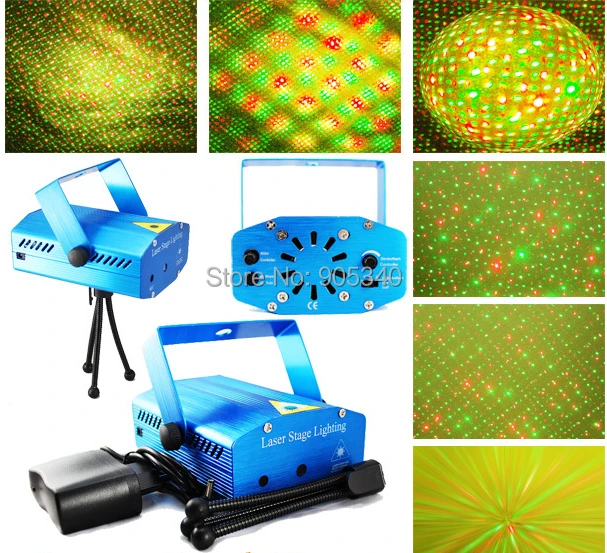

Mini Projector Twinkling star Red &Green DJ Disco Light Stage Xmas Party holiday lighting birthday party Laser Lighting Show