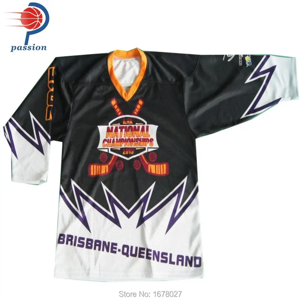 Full Dye Sublimation Printing Rollar Hockey Jerseys with Custom Design