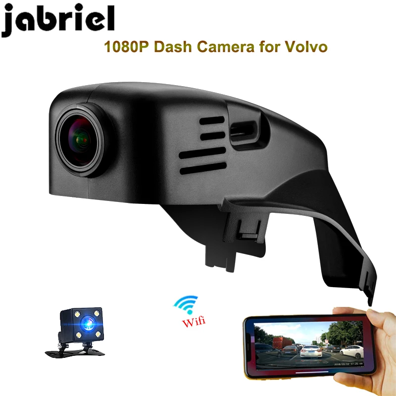 Скрытый Автомобильный видеорегистратор Jabriel с Wi Fi для Volvo 1080P 2015 S60 S60L S80 V60 T3 T4 T5