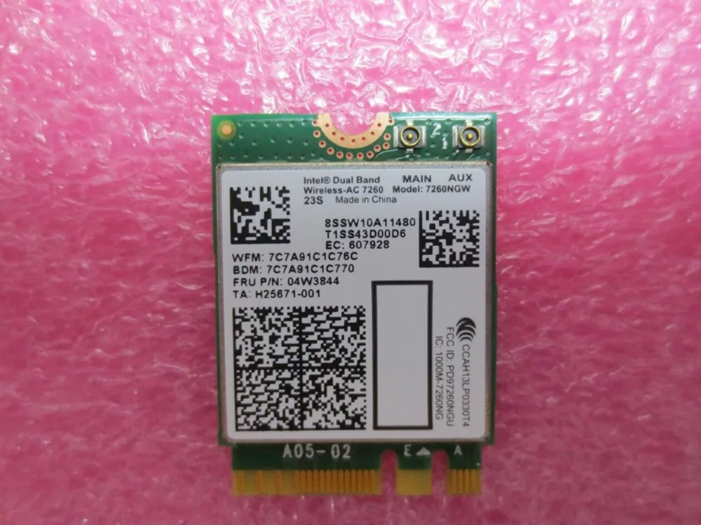 

New For Lenovo Thinkpad X240 T440 T440S T440P T540P W540 L440 Intel Dual Band Wireless-AC 7260 WiFi+BT4.0 Combo Card 04W3844