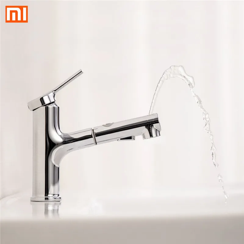 

Xiaomi DABAI Bathroom Basin Sink Faucet Pull Out Rinser Sprayer Gargle Brushing 2 Mode Mixer Tap Bathroom Faucet Hot Cold