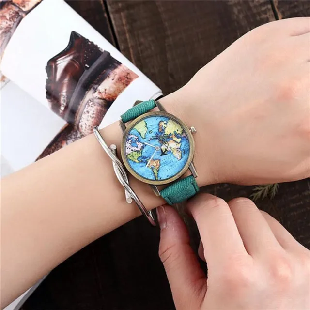 World Map Cowboy Watches Gift 2017 Retro Design PU Leather Unisex Quartz Watch S World Map Cowboy Watches Gift 2017 Retro Design PU Leather Unisex Quartz Watch S