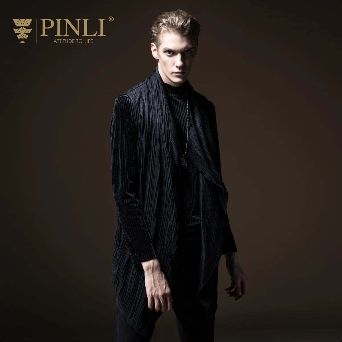 Мужская майка Regatas Masculino Pinli Новинка осени 2019 Мужской Длинный Меховой жилет
