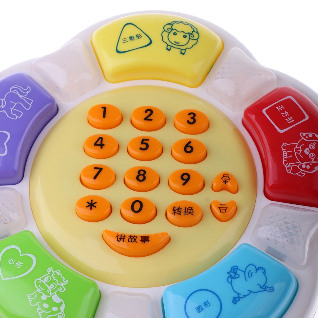 Electronic Toy Phone  Educational Musical Telephone Toys Puzzle Game Gifts Number Cognition Learning Xmas Gifts