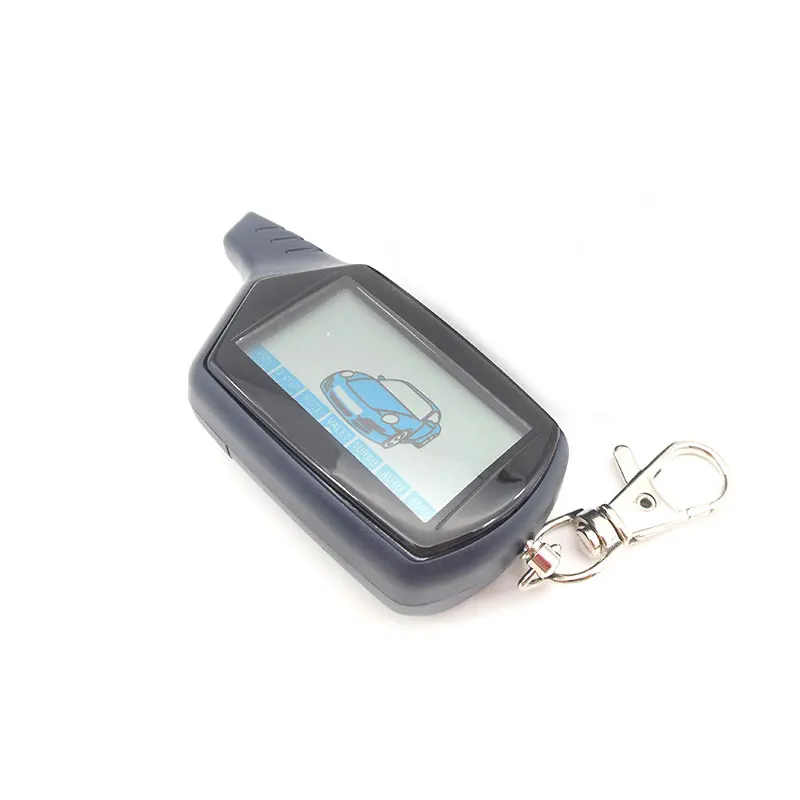 

B6 2-way LCD Remote Control Key Fob Chain For Russian Vehicle Security Two way Car Alarm System Twage Starline B6