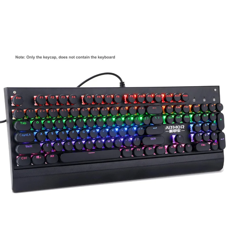 Круглые колпачки клавиш машинки для механической клавиатуры Cherry MX Outemu Stem Doubleshot с