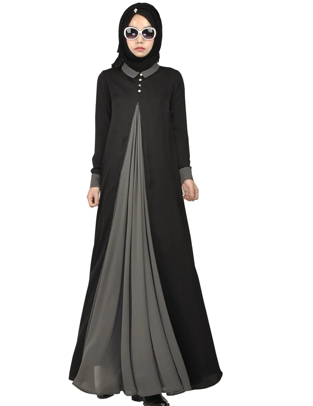 

2016 New Arrival Islamic Muslim long dress for Women Malaysia abayas in Dubai Turkish ladies clothing high quality long dress KJ