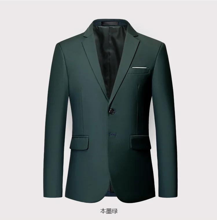 blazer masculino clássico de alta qualidade vestido de banquete masculino traje de casamento mais tamanho magro blazer escritório negócios casual blazer