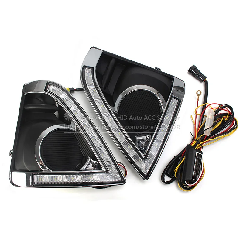For Toyota Yaris Daytime Running Lights Drl Daylight Fog