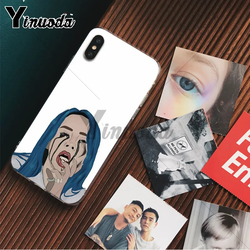 Yinuoda Billie Eilish 13 Девушка ТПУ чехол для телефона оболочка для Apple iPhone 8 7 6 6S Plus X XS MAX 5 5S SE XR Чехлы для мобильных телефонов - Цвет: A2