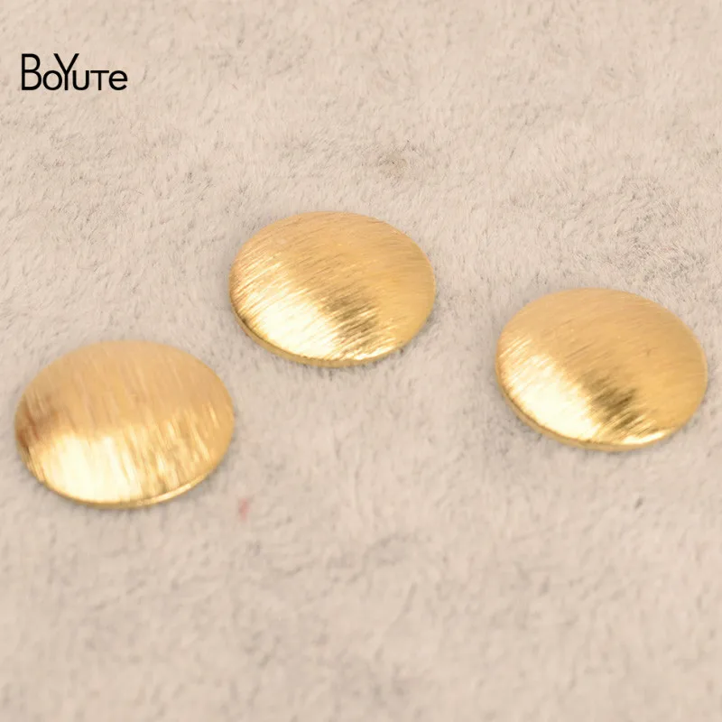 BoYuTe 100Pcs Metal Brass Curve Geometric Sheet Diy Hand Made Jewelry Accessories Wholesale (2)