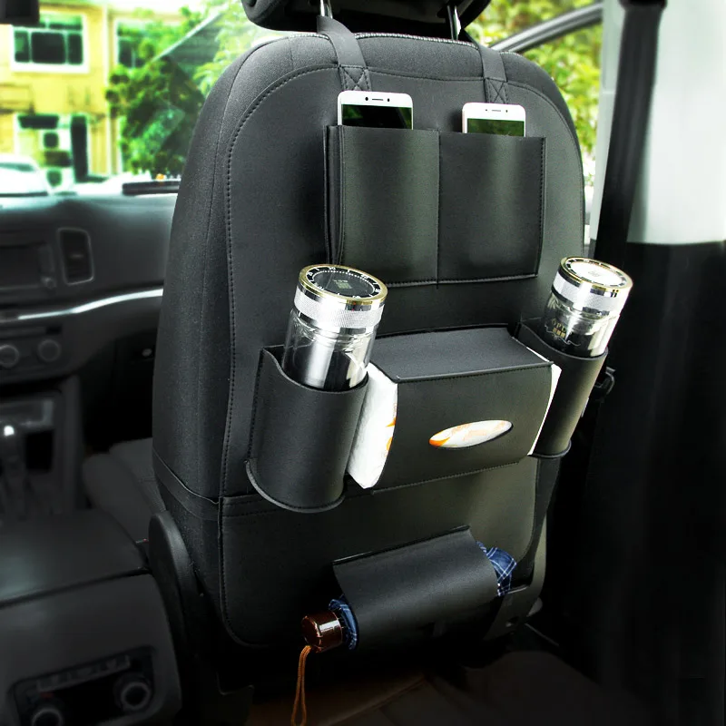 Genuine leather Multi function car seats backpack Car Accessories For Volkswagen Passat B8 2016 2017