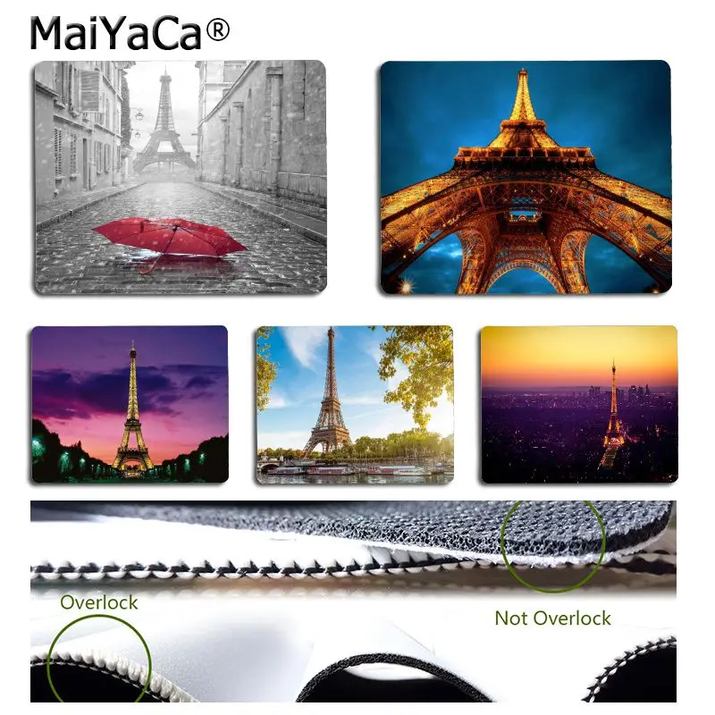

MaiYaCa Simple Design Eiffel Tower small Gaming Mouse Pads desk mat Simple Design Speed Game Mouse Pads