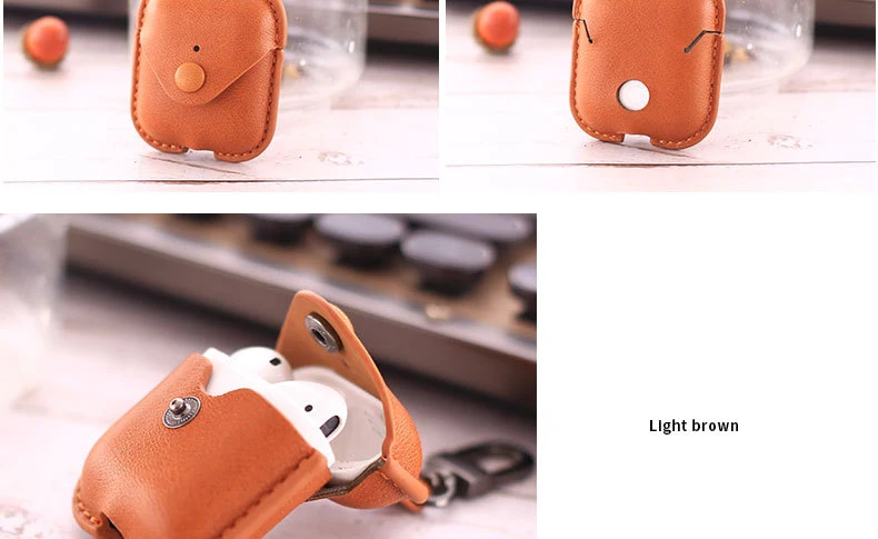 PU Leather Bag Case For Apple AirPods Bluetooth Wireless Retro Man Earphone Case  (8)