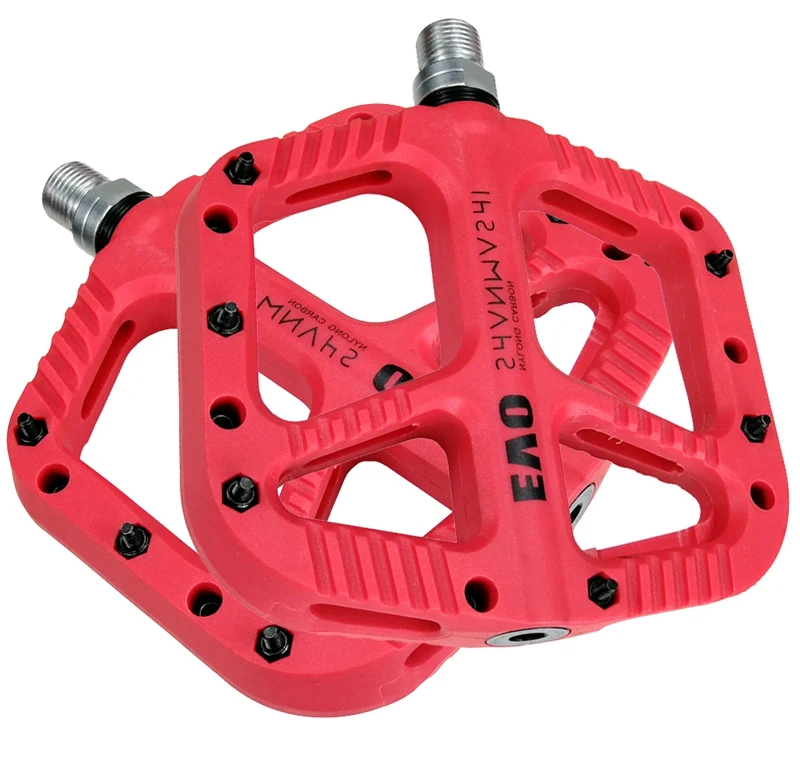 

Shanmashi Ultra-Light Mountain Bike Pedal Nylon Fiber Bicycle Pedals Big Foot Road Bike Bearing Pedals Cycling Parts
