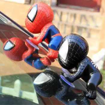

Cartoon Plastic Climbing Spiderman Car Accessories Window Sucker Spider Man Car Accessories Interior Decoration Ornaments