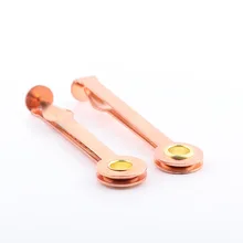 2 в 1 Нержавеющая сталь курительная трубка розового цвет золотистый инструменты для чистки Ножи курительная трубка очиститель, инструмент для очистки