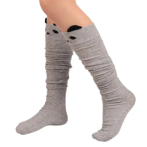 Women Stockings Korean Kawaii Kitty Cartoon Stockings Over Knee Long Stockings Cute High School Campus Student Stocking#5