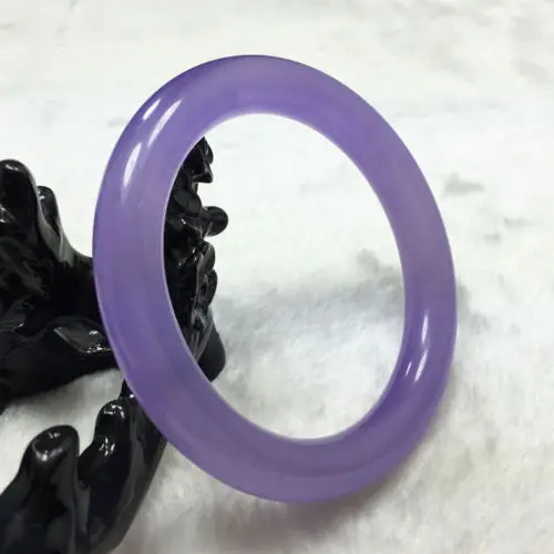 

2295 Chinese Natural Nephrite Beautiful Lavender Jade Gems Bangle Bracelet