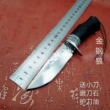 

Straighting knife tactical camping survival pocket knives hunting flipper 9cr18mov blade Wood handle outdoor EDC tools