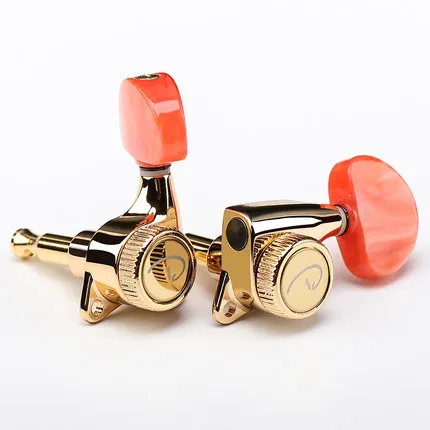 

Dadaarwood folk song wooden guitar knob with lock fully enclosed jade string knob Tuner