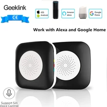Geeklink Smart Home Mini Host Remote Control WiFi+IR+RF APP Siri Voice Controller Work for Alexa Google Home Automation Modules geeklink extension intelligent controller smart home automation wireless switch wifi rf ir remote control via ios android