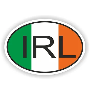 

10.2CM*6.8CM Funny Reflective Personality IRL IRELAND Car Sticker Decal PVC 6-0227
