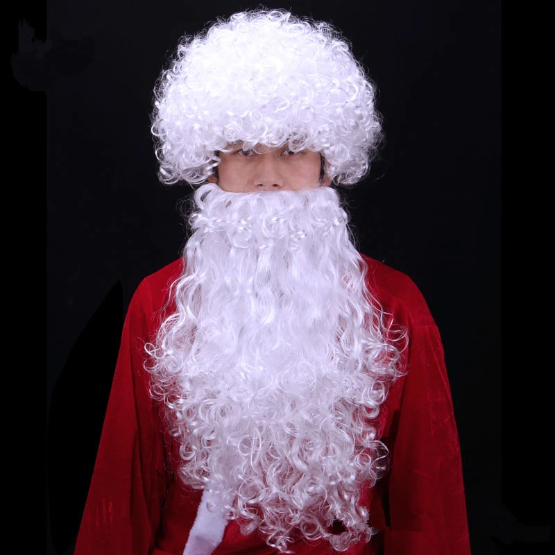 Barba Baffi Procedura guidata Bianco Costume Parrucca