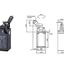 4 шт./лот высокое качество CNTD CLS-127 концевой выключатель/микро-переключатель Ui 380V Ith 10A, экономичный и пластиковый тип