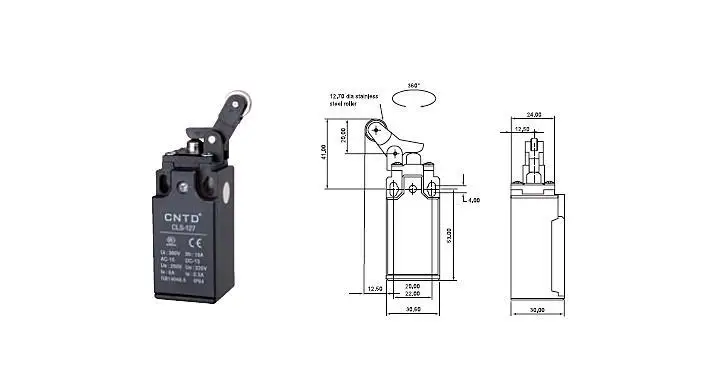 

4Pcs/Lot Top Quality Original CNTD CLS-127 Limit Switch/Micro Switch Ui 380V Ith 10A ,Economical & plastic type