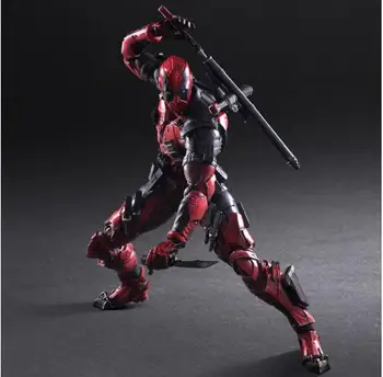 

PLAY ARTS 27cm Marvel X-men Deadpool Super Hero Action Figure Model Toys Hand