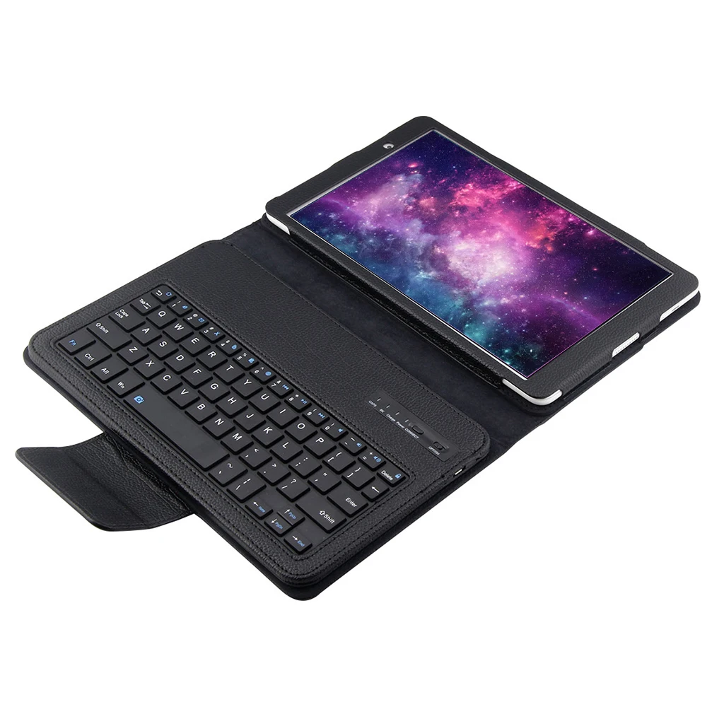 

For HUAWEI M2 10.1inch Foldable Detachable Wireless Bluetooth Keyboard Folding PU Leather Cover Case Stand with Auto Wake/Sleep