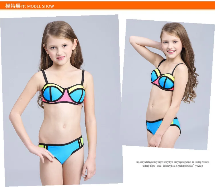 Горячая Распродажа брендовых купальных костюмов для маленьких девочек, детский пляжный бикини, комплект из двух предметов, детский купальный костюм, бикини