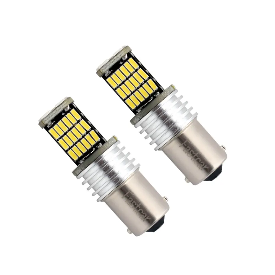 10X 12В 24В автомобильные светодиодный ные лампы 1156 P21W BA15S 45 S 4014 45SMD