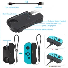 Мини-зарядное устройство для переключателя NAND Joy-con Геймпад контроллер Joy Con зарядное устройство для станции PND переключатель Дока