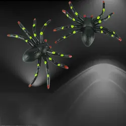 Хэллоуин творческие трюки реквизит Моделирование паук, насекомое модель игрушки Spoof страшные черные пауки первое апреля день оптовые
