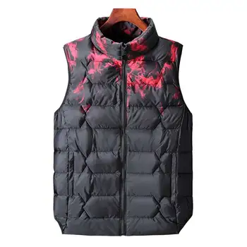 

218 new autumn and winter new arrival Fashion male winter down cotton vest men's color block obese plus size 2XL-8XL Men's Vest