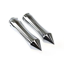 1 пара хромированных мотоциклов CNC алюминий " 25 мм рукоятки Грипсы универсальный для Harley Kawasaki Suzuki YAMAHA Honda