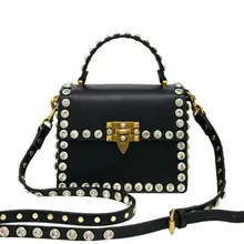 Новые модные заклепки женские клатч с камнями женские Вечерние Сумки из искусственной кожи сумки через плечо для женщин Наплечные сумки