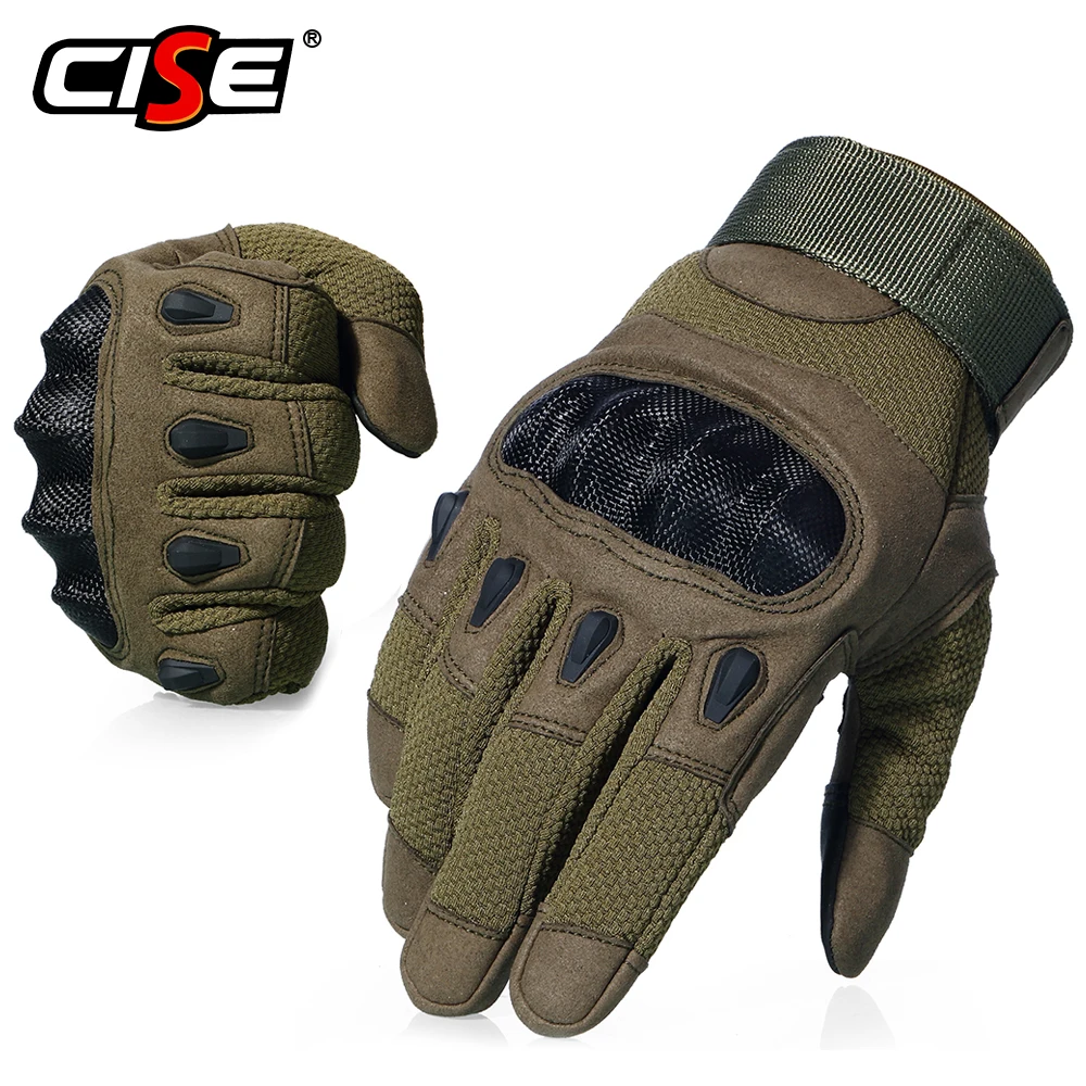 Touchscreen Assault Motorcycle Hard Knuckle Full Finger Gloves Driving Motocross Outdoor Sports Motorbike Racing Biker Women Men