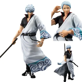 

ALEN Anime MegaHouse Variable Action Heroes GINTAMA Silver Soul Sakata Gintoki PVC Action Figure Collectible Model Toys Doll 18
