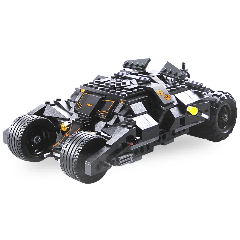 Preise 325 stücke Super Hero Batman Race Truck Auto Klassische Bausteine Kompatibel Mit LegoINGly Batman DIY Spielzeug Set Mit 2 figuren