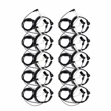 10pcs 2 Pin Throat Walkie Talkie Accessories Headset For Baofeng UV5R Retevis H777 RT5R For Kenwood For TYT Two Way Radio C9026A