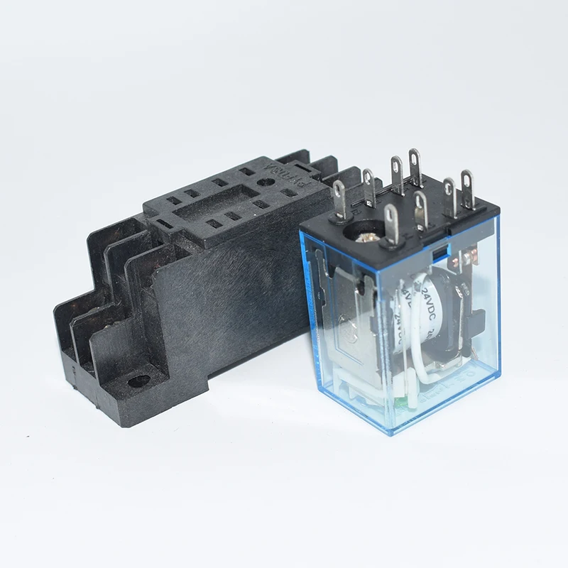 10 adpdt реле 12VDC 24VDC 110VAC 220VAC LY2N общего назначения LY2NJ с базы Разъем 8 контакты LY2 |