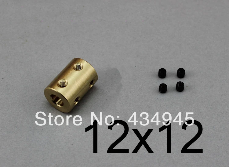 12mm to 12mm 12x12 rigid coupling CNC Motor Jaw Copper Shaft Coupling