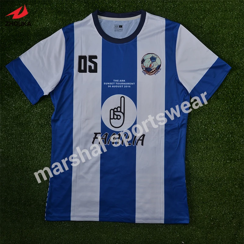 

OEM any sizes color logo name sublimation football jersey New Style Grade Original Sublimation Customized Soccer Uniform