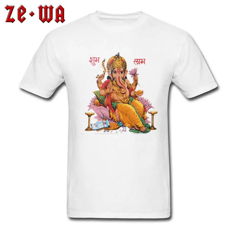 Funny shiva krishna ganesha Mens T-shirts 2018 Hot Sale Autumn Short Sleeve O Neck All Cotton Tops Shirt comfortable Tee Shirt shiva krishna ganesha white