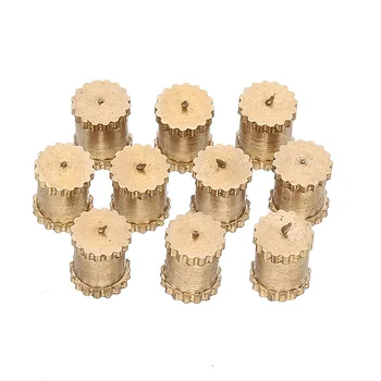 

100Pcs M3 x 5 x 4.3mm Brass Single Pass Knurled Nuts Female Thread Blind Hole Insert Embedded Nuts New
